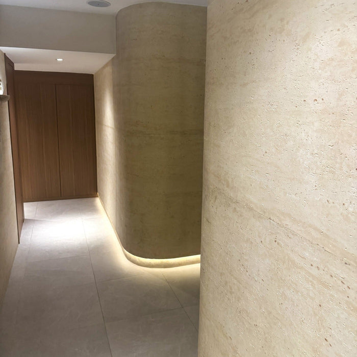 DECKO Flexistone Wall Panels - <b>PIETRA TRAVERTINO</b> - Box of 16 panels (300x900mm)