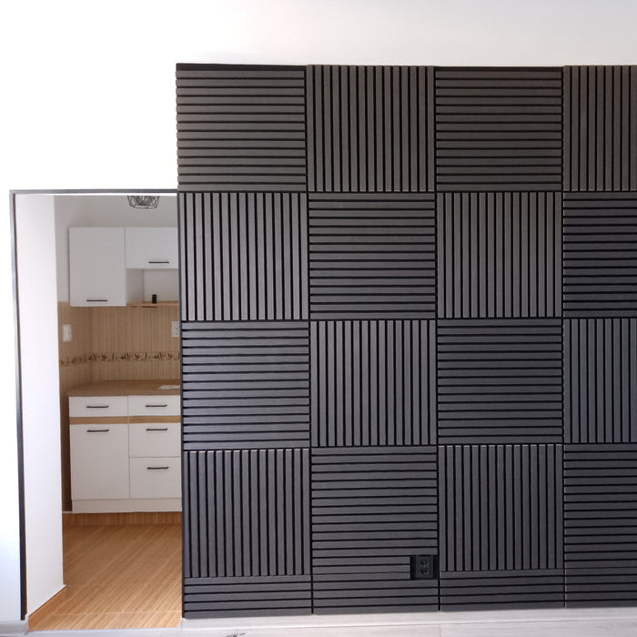 DECKO <b>SOUNDSCAPE</b> Akustisch Wand - <b>EBONY</b> - Lange - Preis/Karton mit 3 Paneele