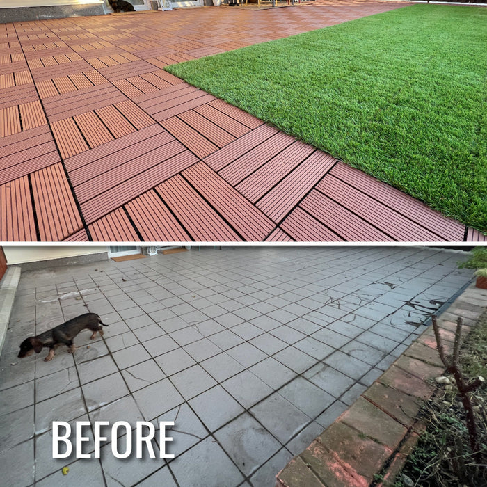 DECKO Premium Tiles - <b>Select Colour</b> - 300/300/20 - Price/Box of 11