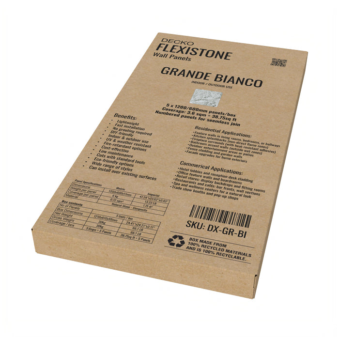 DECKO FLEXISTONE wall panel SAMPLES - Free Shipping