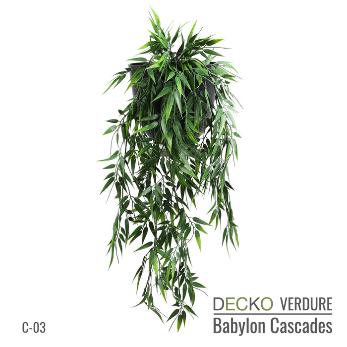DECKO Verdure Babylon Cascades - <b>TROPICANA</b> - Collection of 6 different Artificial Hanging Plants