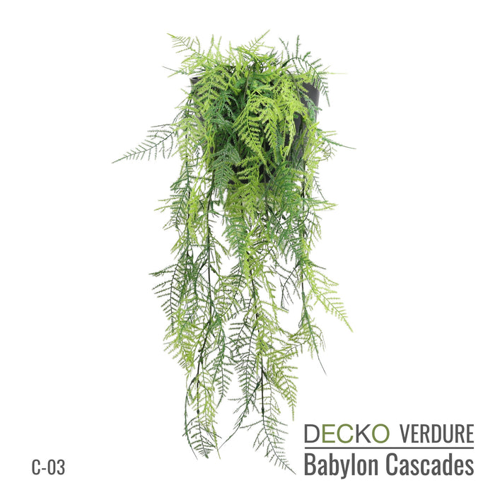 DECKO Verdure Babylon Cascades - <b>TROPICANA</b> - Collection of 6 different Artificial Hanging Plants