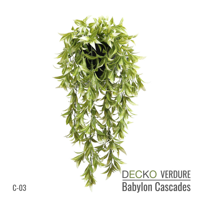 DECKO Verdure Babylon Cascades - <b>TROPICANA</b> - Collection of 6 different Artificial Hanging Plants