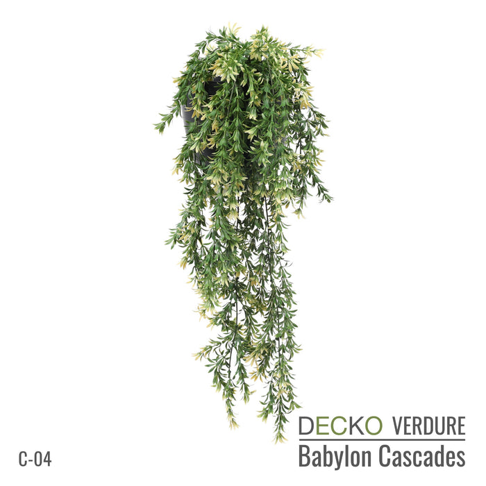 DECKO Verdure Babylon Cascades - <b>JASMINE</b> - Collection of 5 different Artificial Hanging Plants