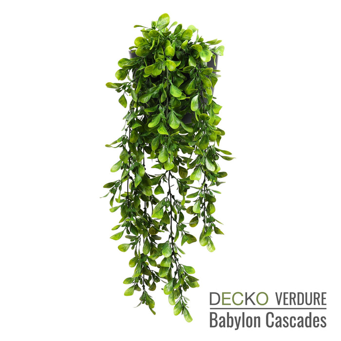 DECKO Verdure Babylon Cascades - <b>SENNA</b> - Collection of 2 sets of 3 different Artificial Hanging Plants