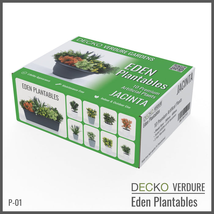 DECKO Verdure Eden Plantables - <b>JACINTA</b> - Collection of 10 different Artificial Plantable Plants
