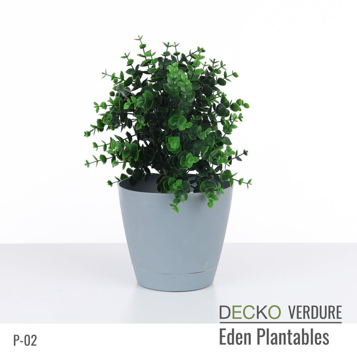 DECKO Verdure Eden Plantables - <b>FLORA</b> - Collection of 8 different Artificial Plantable Plants