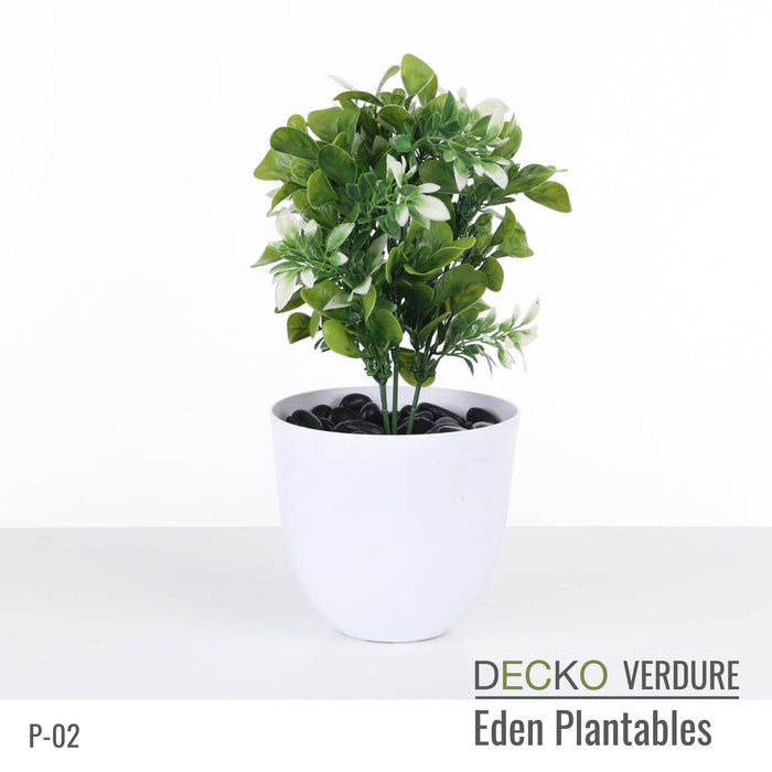 DECKO Verdure Eden Plantables - <b>FLORA</b> - Collection of 8 different Artificial Plantable Plants