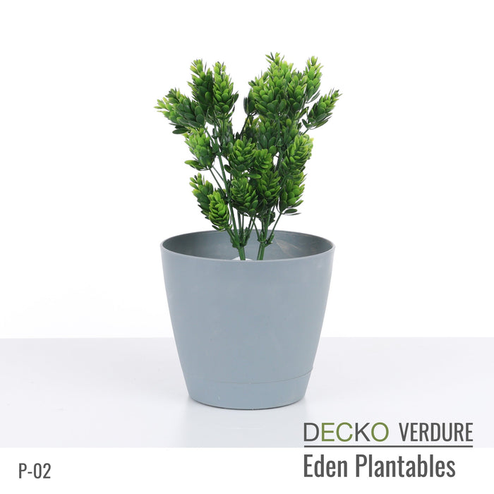 DECKO Verdure Eden Plantables - <b>FLORA</b> - Collection of 8 different Artificial Plantable Plants