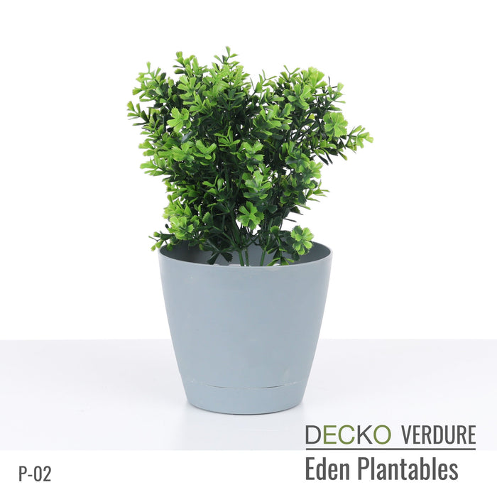 DECKO Verdure Eden Plantables - <b>FLORA</b> - Collection of 8 different Artificial Plantable Plants