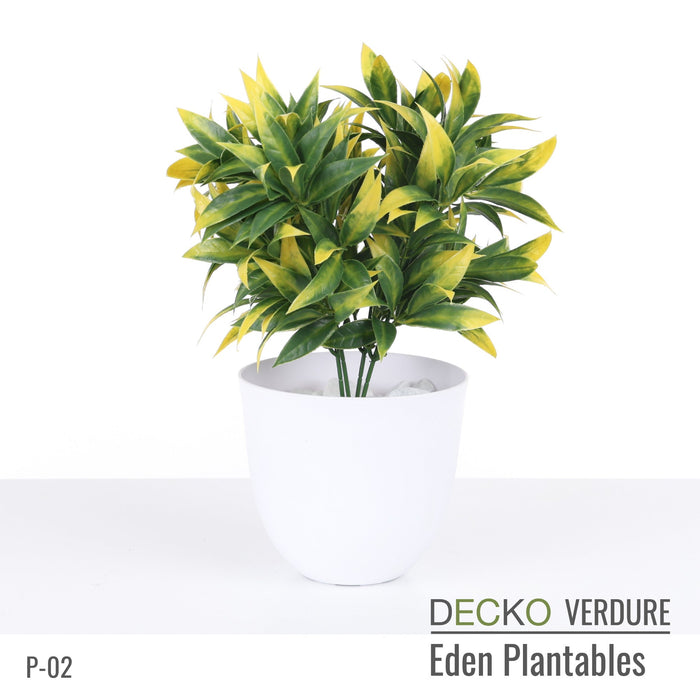 DECKO Verdure Eden Plantables - <b>FLORA</b> - Collection of 8 different Artificial Plantable Plants