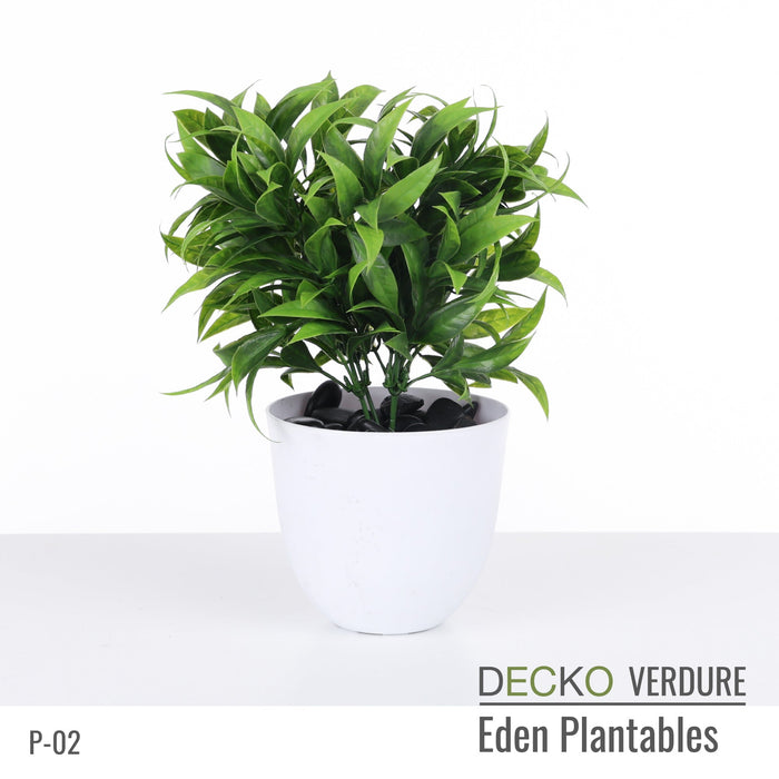 DECKO Verdure Eden Plantables - <b>FLORA</b> - Collection of 8 different Artificial Plantable Plants