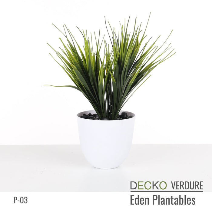 DECKO Verdure Eden Plantables - <b>SYLVA</b> - Collection of 2 Sets of 3 different Artificial Plantable Plants