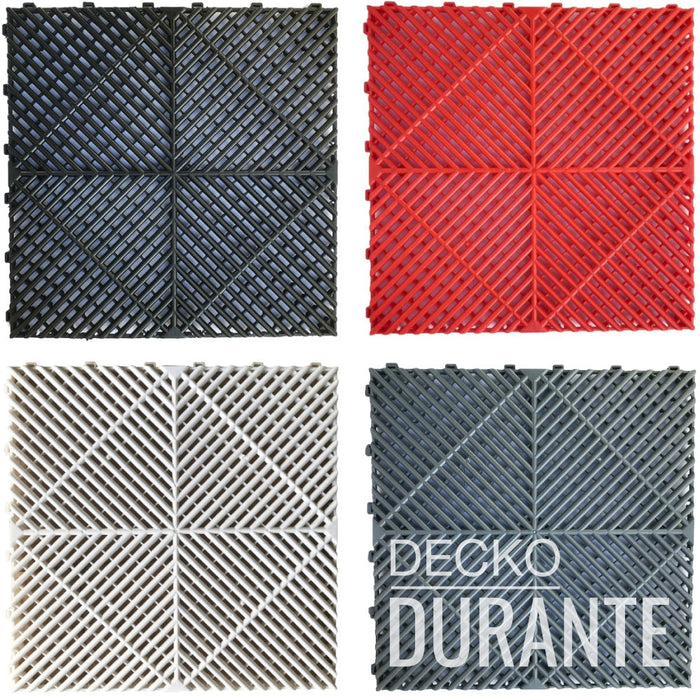 DECKO <b>DURANTE</b> Garage Tile - <b>Select Colour</b> - 400/400/18 - Price/Box of 30