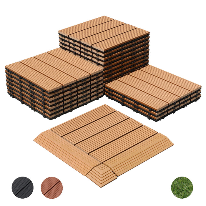 DECKO Premium Tiles - <b>Select Colour</b> - 300/300/20 - Price/Box of 11
