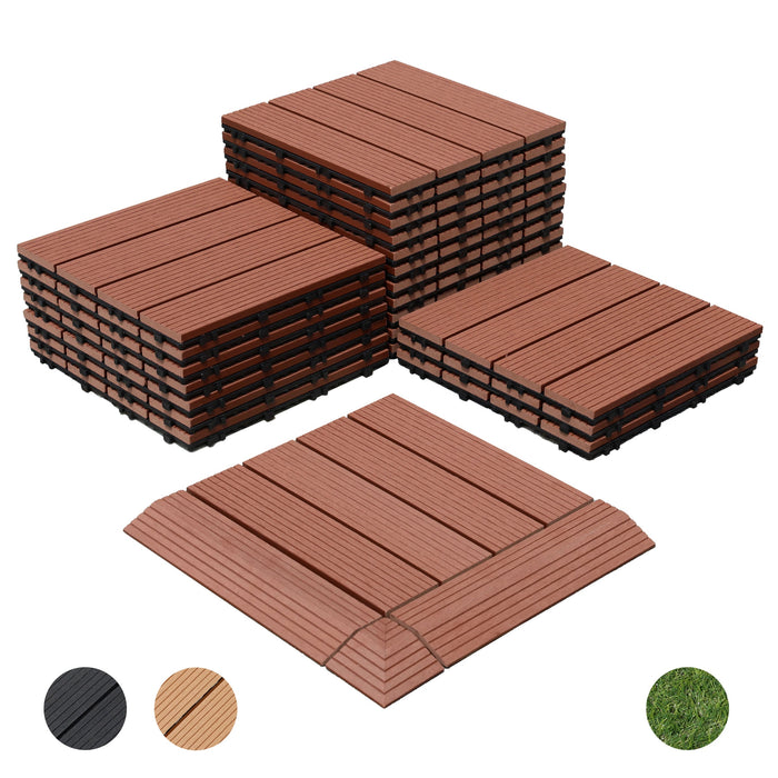DECKO Premium Tiles - <b>Select Colour</b> - 300/300/20 - Price/Box of 11