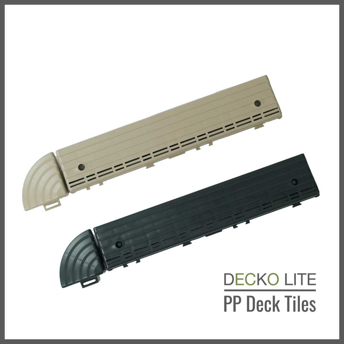 Deck Tiles - <b>BEIGESTONE</b> - Interlocking PP Flooring, with Recycled Premium Polypropylene | DECKO Lite (304x304x20 mm tile) - (One Piece)