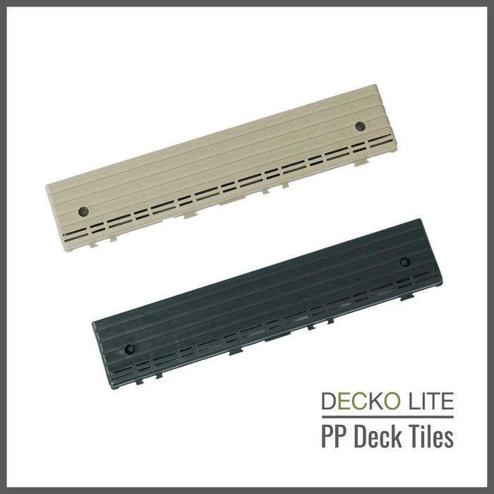 <b>MUSTER PAKET</b> von PP Deck Fliesen, Ramp Edges und Corners - Klick PP Bodenbelag | DECKO Lite - Kostenlos Versand