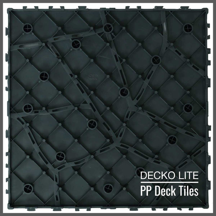 <b>MUSTER PAKET</b> von PP Deck Fliesen, Ramp Edges und Corners - Klick PP Bodenbelag | DECKO Lite - Kostenlos Versand
