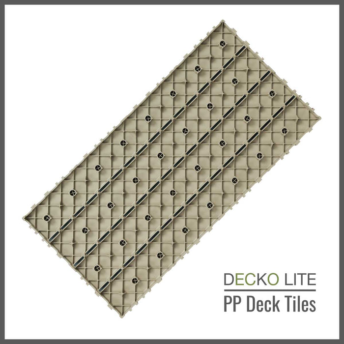 <b>MUSTER PAKET</b> von PP Deck Fliesen, Ramp Edges und Corners - Klick PP Bodenbelag | DECKO Lite - Kostenlos Versand