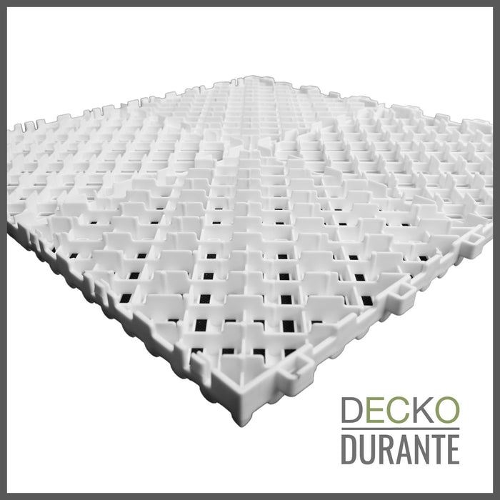 DECKO <b>DURANTE</b> Multipurpose Tile - <b>WHITE</b> - 400/400/18 - Price/Tile
