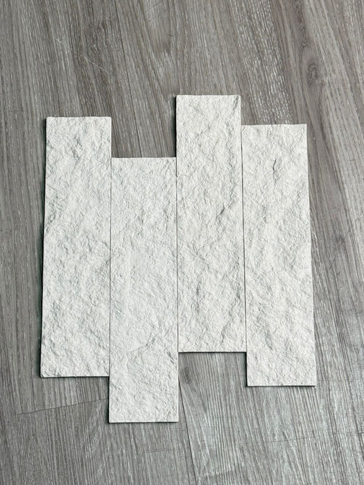 DECKO Flexistone Wall Panels - <b>BRICO NATURALE</b> - Box of 12 Interlocking Peel-and-Stick Panels