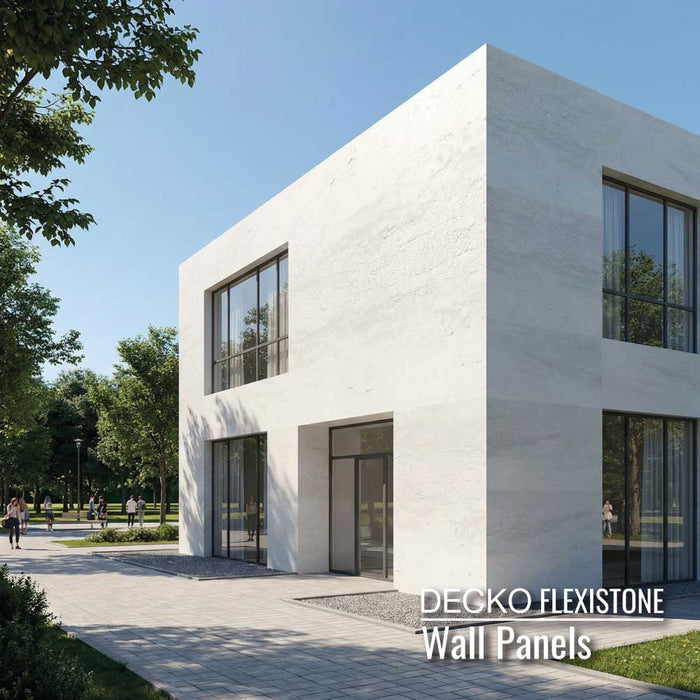 Flexible 3D Stone Wall Panels - <b> DECKO Flexistone - MAXI ALBA</b> - Custom sizes up to 3000x1200mm