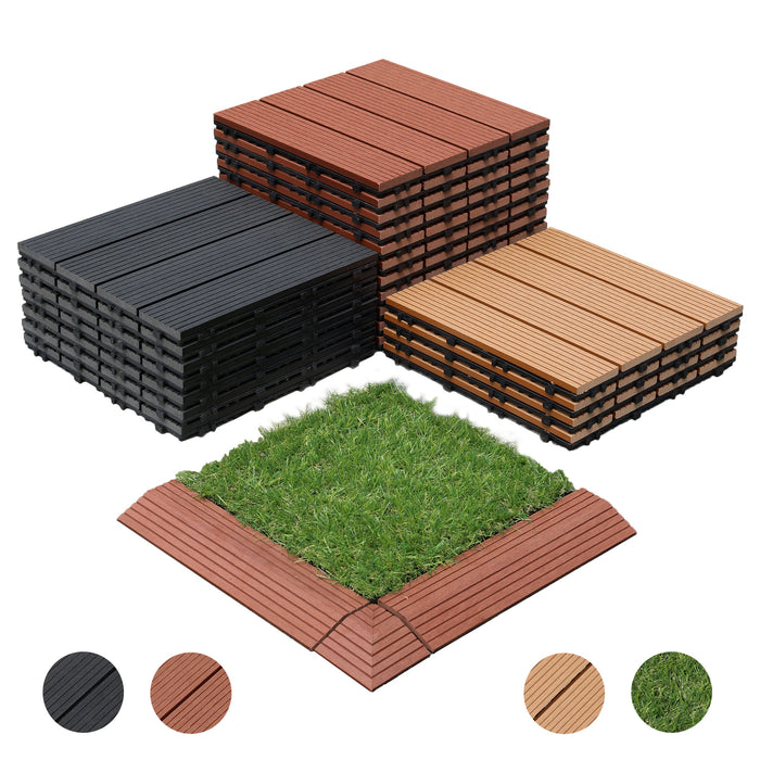 DECKO Premium Tiles - <b>Select Colour</b> - 300/300/20 - Price/Box of 11