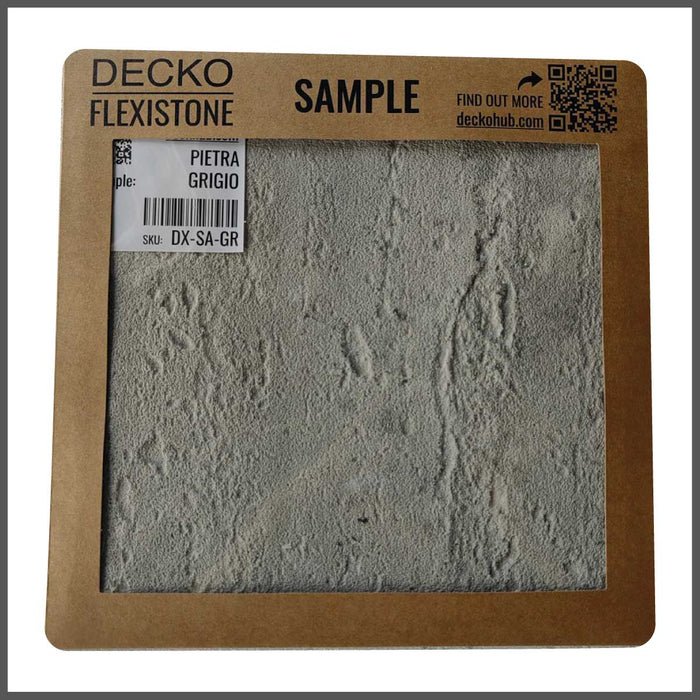DECKO Flexistone Stone Wall Panels - PIETRA GRIGIA - Box of 16 900x300mm Panels