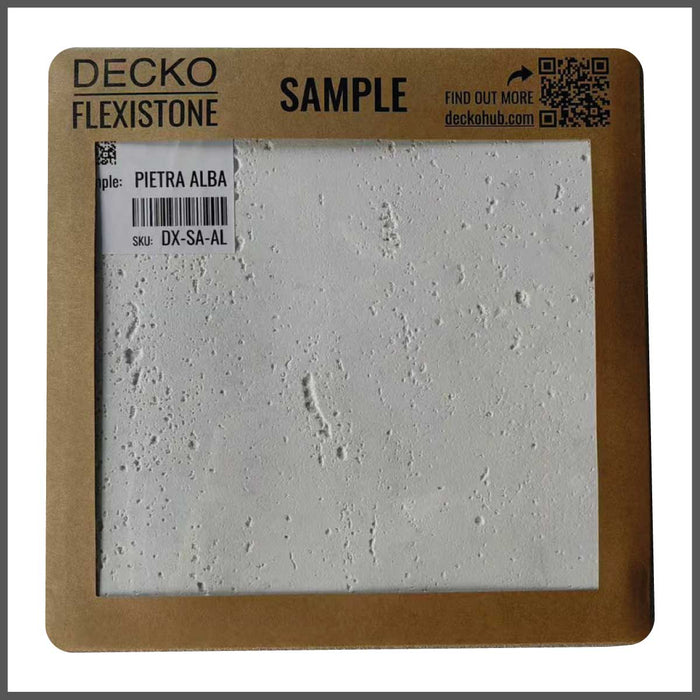 DECKO Flexistone Wall Panels - <b>PIETRA ALBA</b> - Box of 16 Panels 900x300mm