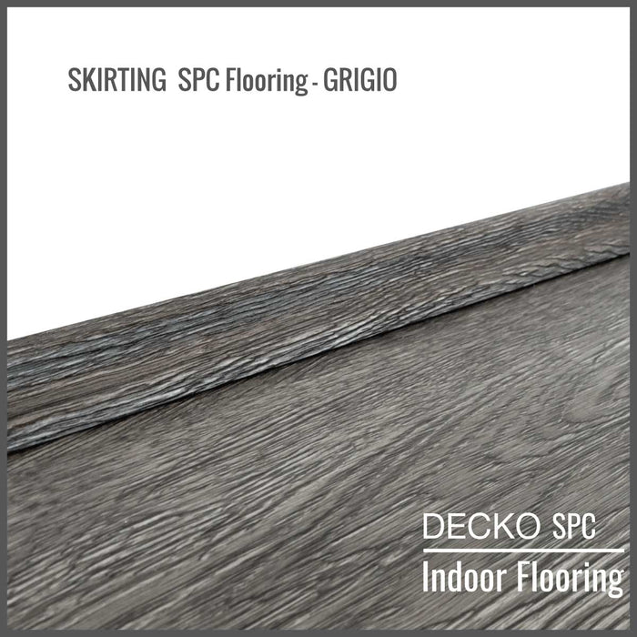 <b>SKIRTING DECKO SPC Flooring</b> - pre-cut to 45 degree - 1220 mm Price/Piece