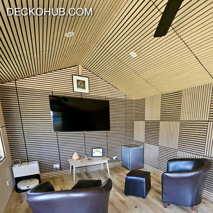 DECKO <b>SOUNDSCAPE</b> Acoustic Wall - <b>MAPLE</b> - Square - Price/Box of 5 Panels