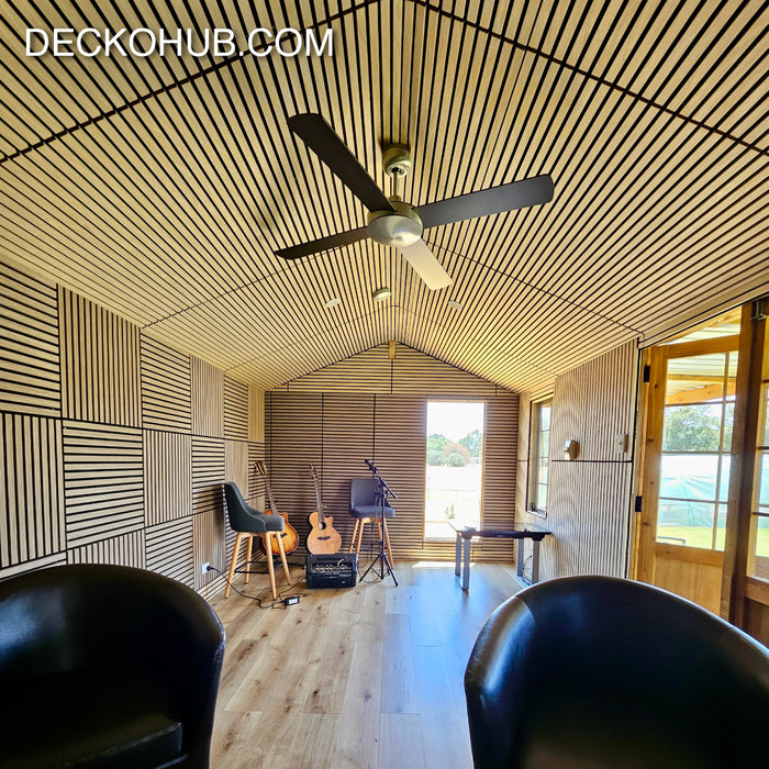DECKO <b>SOUNDSCAPE</b> Acoustic Wall - <b>MAPLE</b> - Square - Price/Box of 5 Panels