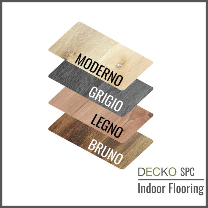 DECKO SPC Hybrid Vinyl Plank Bodenbelag <b>Muster von entire Serie</b> - Wasserdicht Stein Kunststoff Verbund - Kostenlos Lieferung