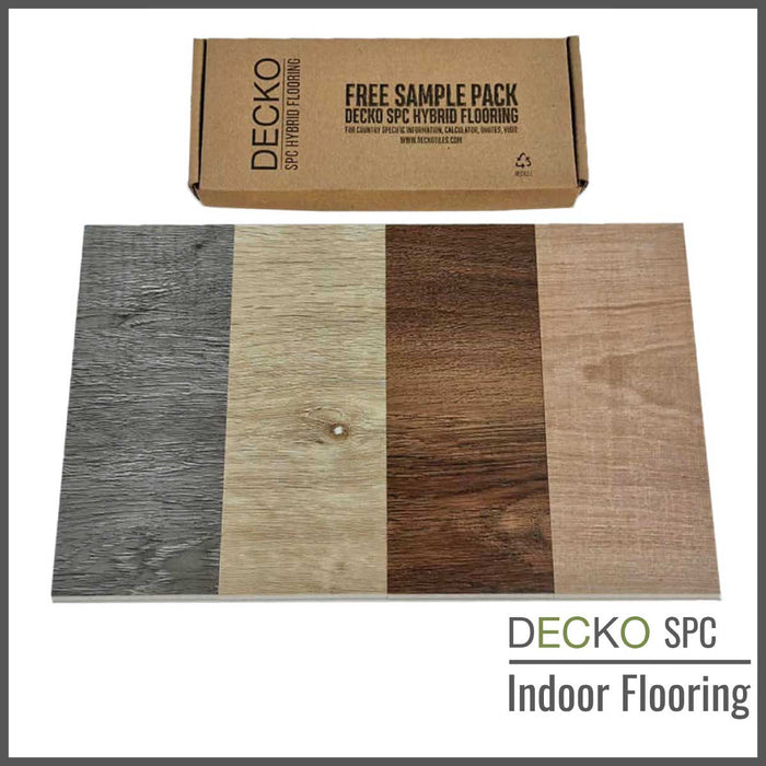 SPC Hybrid Vinyl Plank Flooring <b>Samples Bundle</b> - Standard SPC range + Chiara Colour Sample | DECKO
