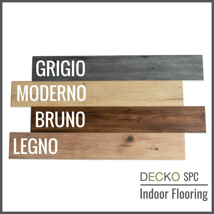 DECKO SPC Hybrid Vinyl Plank Bodenbelag <b>Muster von entire Serie</b> - Wasserdicht Stein Kunststoff Verbund - Kostenlos Lieferung
