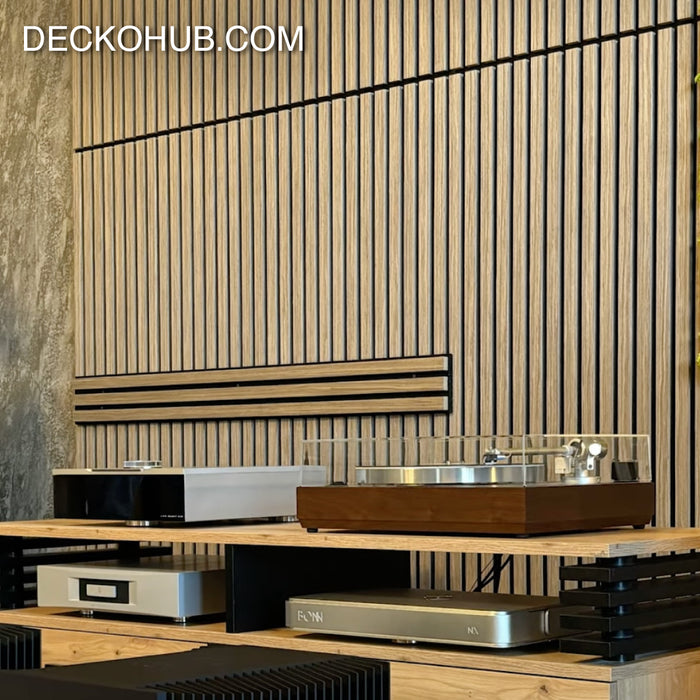 DECKO <b>SOUNDSCAPE</b> Acoustic Wall - <b>OAK</b> - Square - Price/Box of 5 Panels
