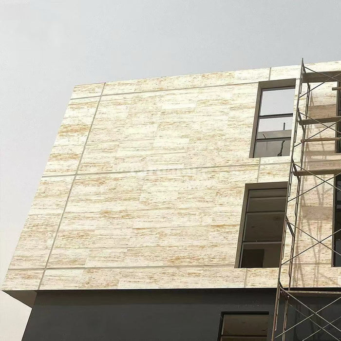 DECKO Flexistone Wall Panels - <b>GRANDE TRAVERTINO</b> - Box of 1200x600mm flexible stone panels