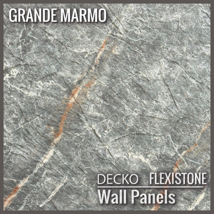 DECKO FLEXISTONE wall panel SAMPLE - GRANDE MARMO - Free Shipping