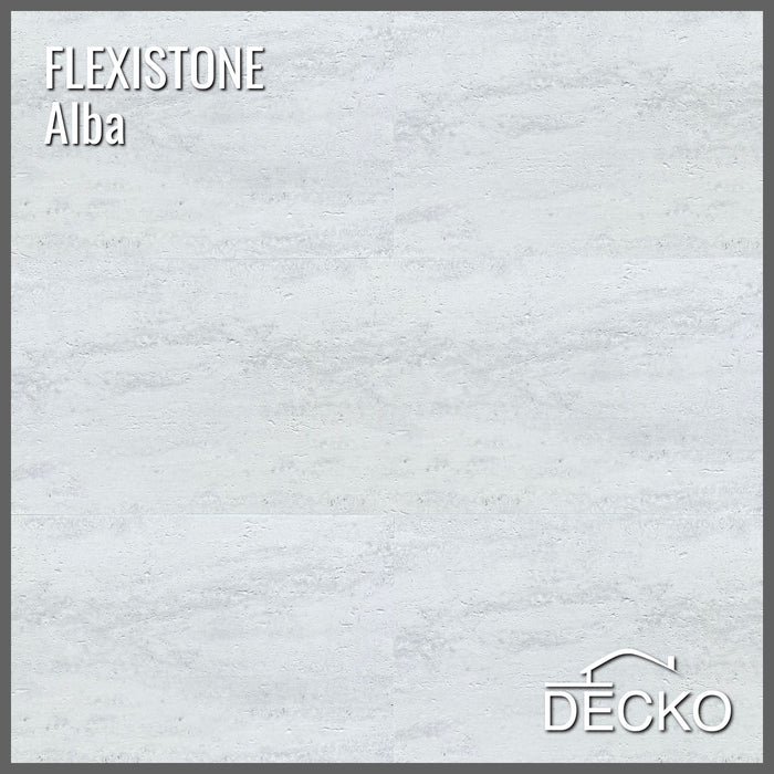 DECKO Flexistone Wand Paneele - <b>PIETRA ALBA</b> - Karton von 16 Paneele 900x300mm