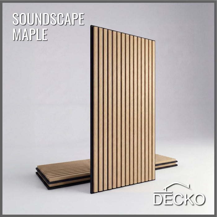 DECKO <b>SOUNDSCAPE</b> Akustisch Wand - <b>MAPLE</b> - Lange - Preis/Karton mit 3 Paneele