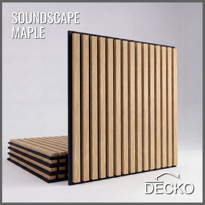 DECKO <b>SOUNDSCAPE</b> Akustisch Wand - <b>MAPLE</b> - Square - Preis/Karton mit 5 Paneele