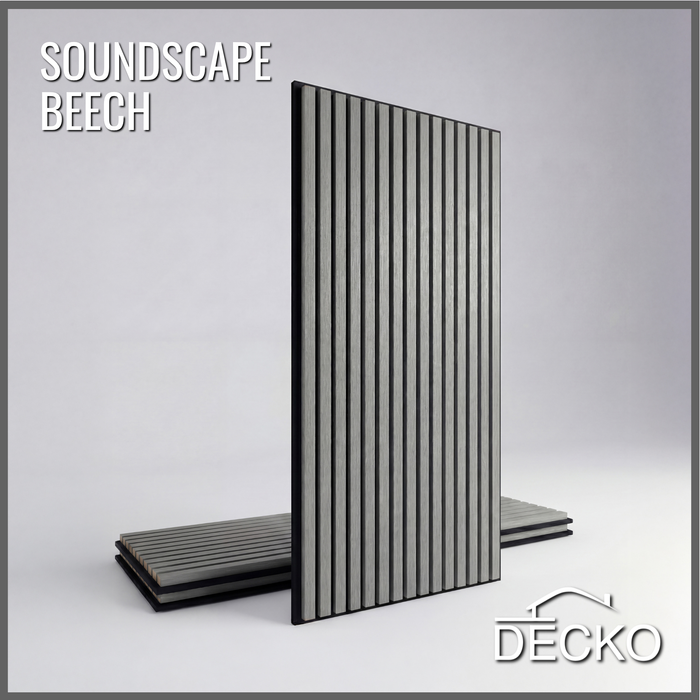DECKO <b>SOUNDSCAPE</b> Akustisch Wand - <b>BEECH</b> - Lange - Preis/Karton mit 3 Paneele