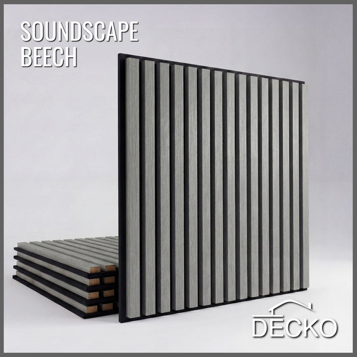 DECKO <b>SOUNDSCAPE</b> Akustisch Wand - <b>BEECH</b> - Square - Preis/Karton mit 5 Paneele