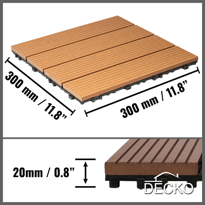 DECKO Premium Fliesen - <b>GRAS</b> - 300/300/20 - Preis/Fliese