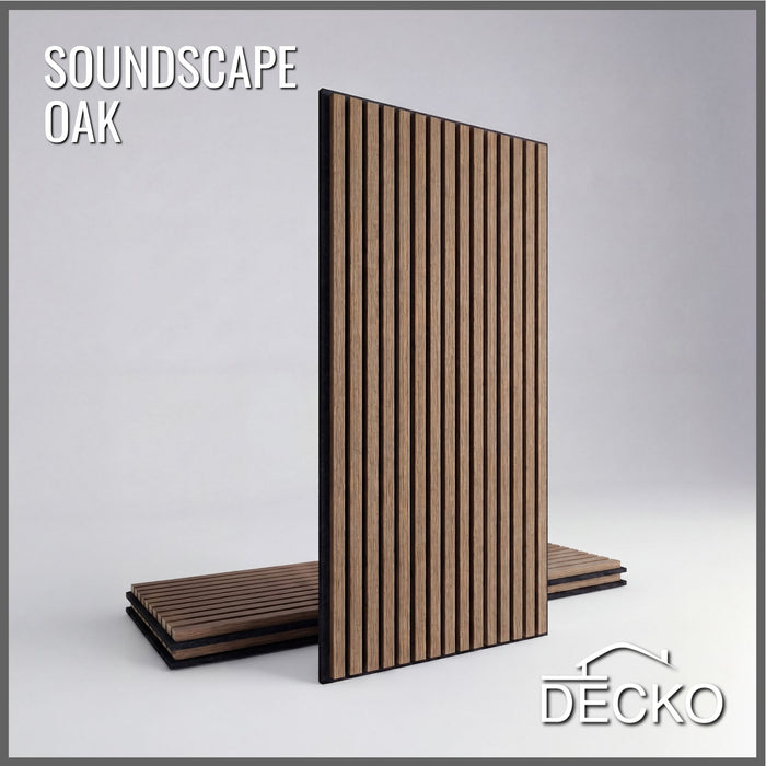 DECKO <b>SOUNDSCAPE</b> Akustisch Wand - <b>OAK</b> - Lange - Preis/Karton mit 3 Paneele