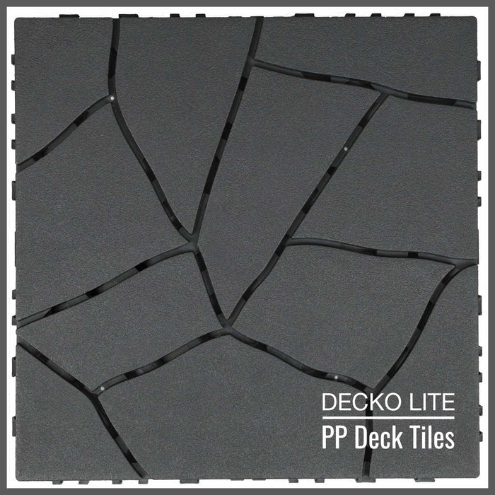 <b>MUSTER PAKET</b> von PP Deck Fliesen, Ramp Edges und Corners - Klick PP Bodenbelag | DECKO Lite - Kostenlos Versand