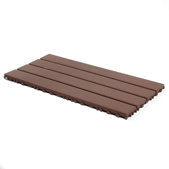 Deck Fliesen <b>Ramp Edge</b> für Klick PP Bodenbelag | DECKO Lite (304x60x20 mm) - Hoch Ende Polypropylene | 100% Recycelbar